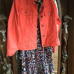 Trendy bright coral new with tags